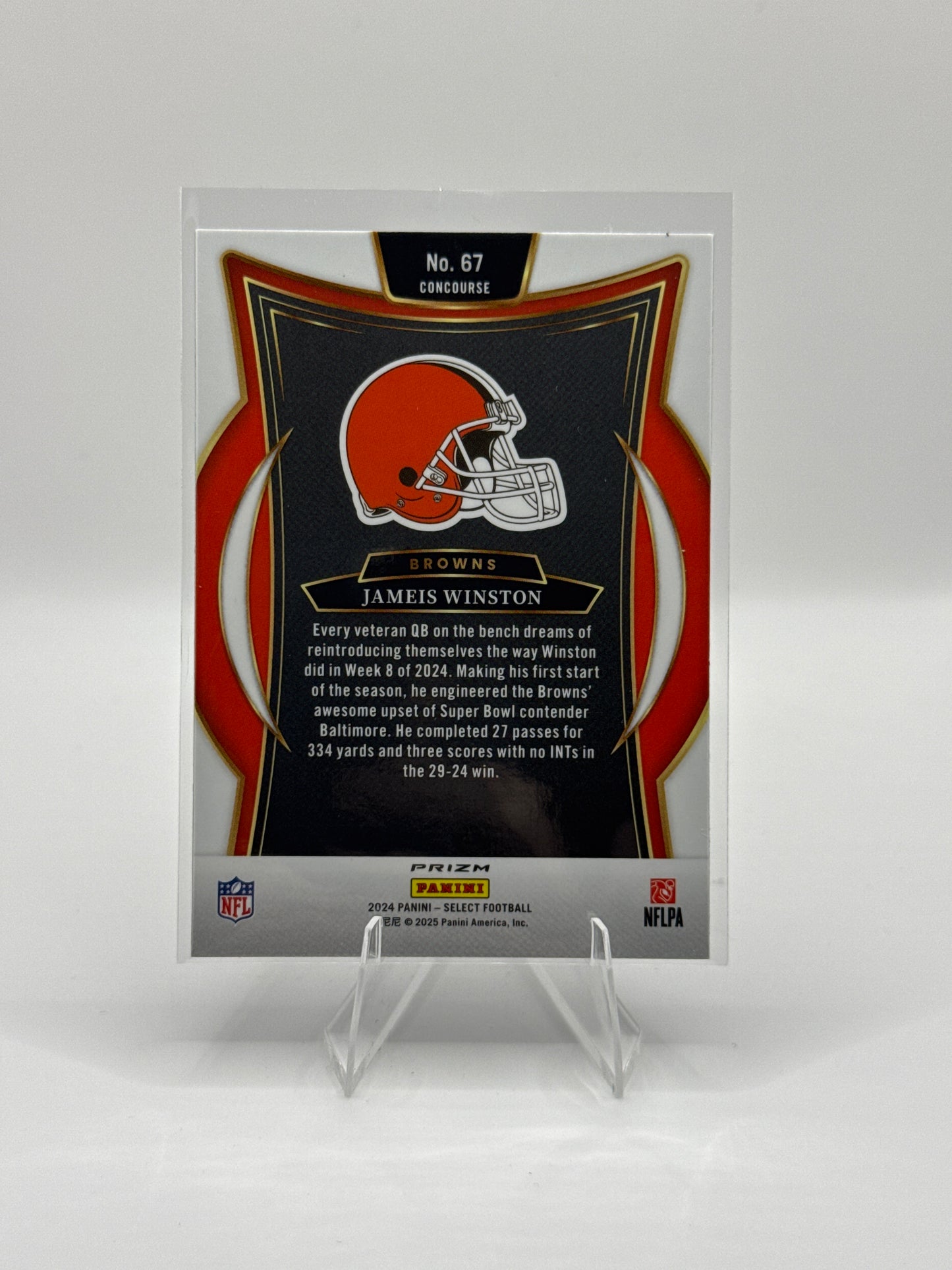 Jameis Winston #67 Red Blue Prizm Shock Concourse Level