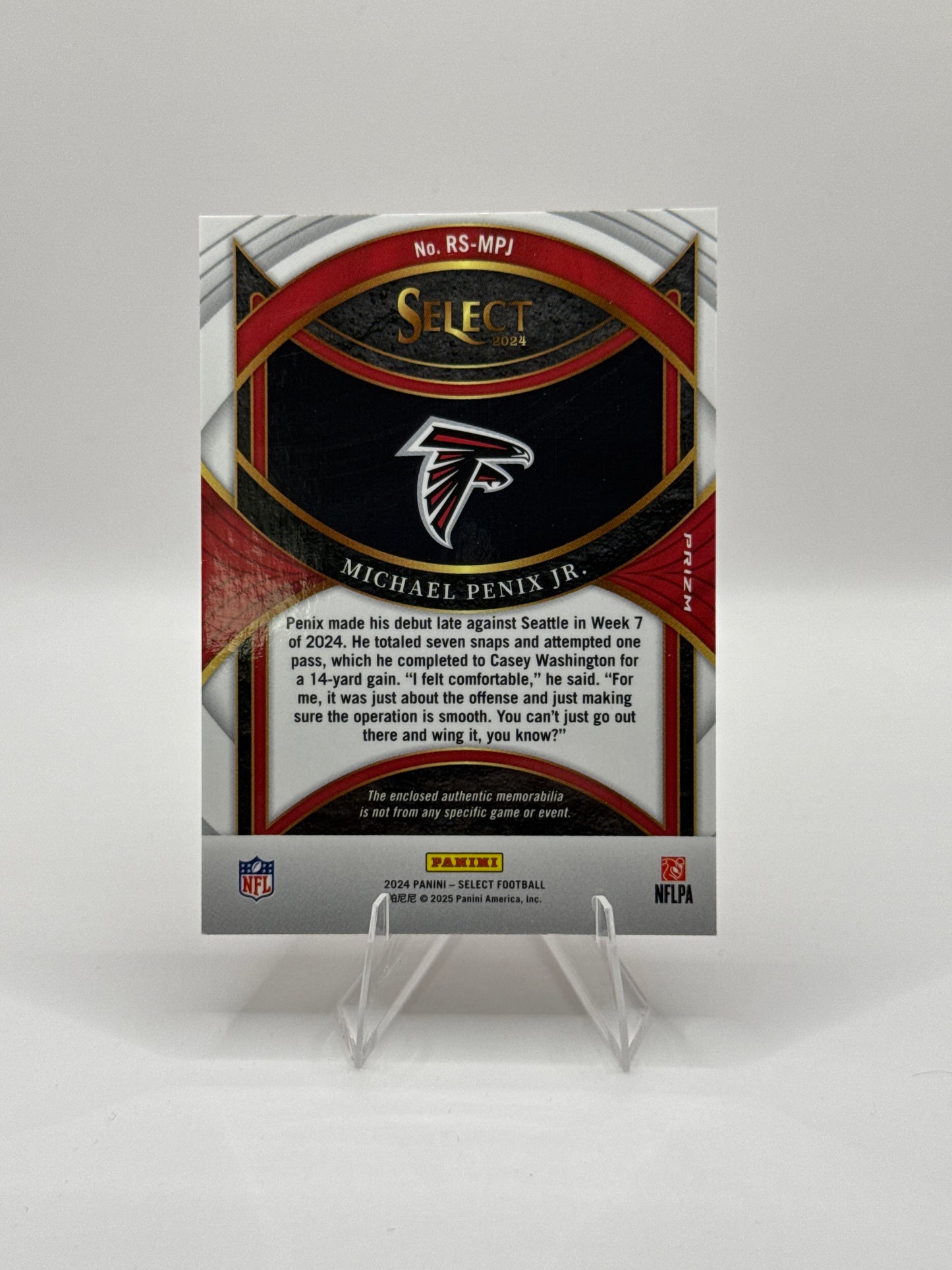 Michael Penix Jr. (Rookie) #RS-MPJ Red Prizm Color-Match