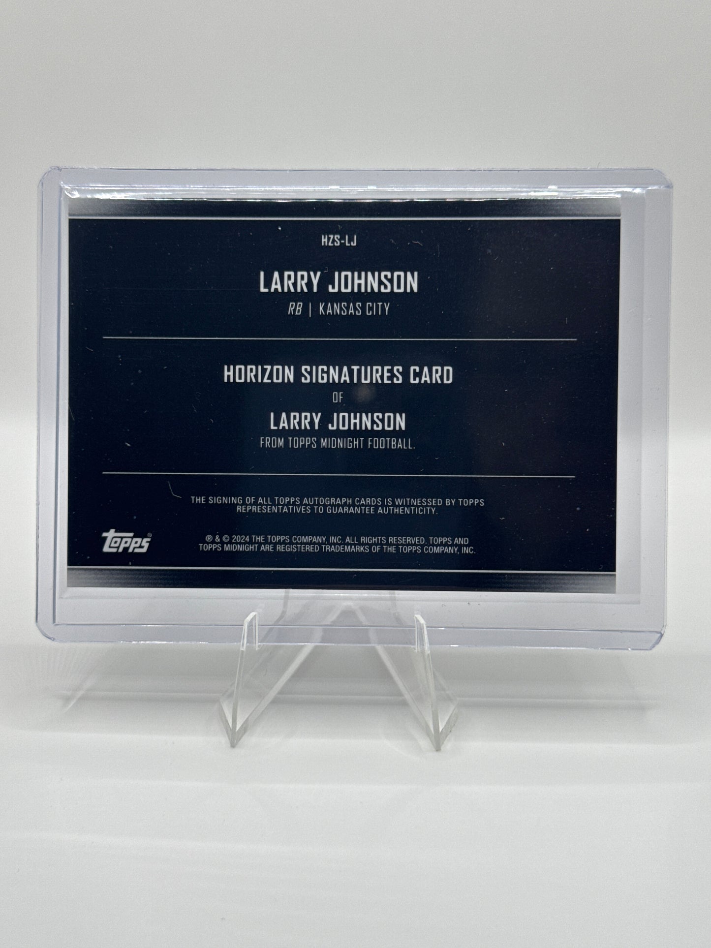 Larry Johnson #HZS-LK Autograph