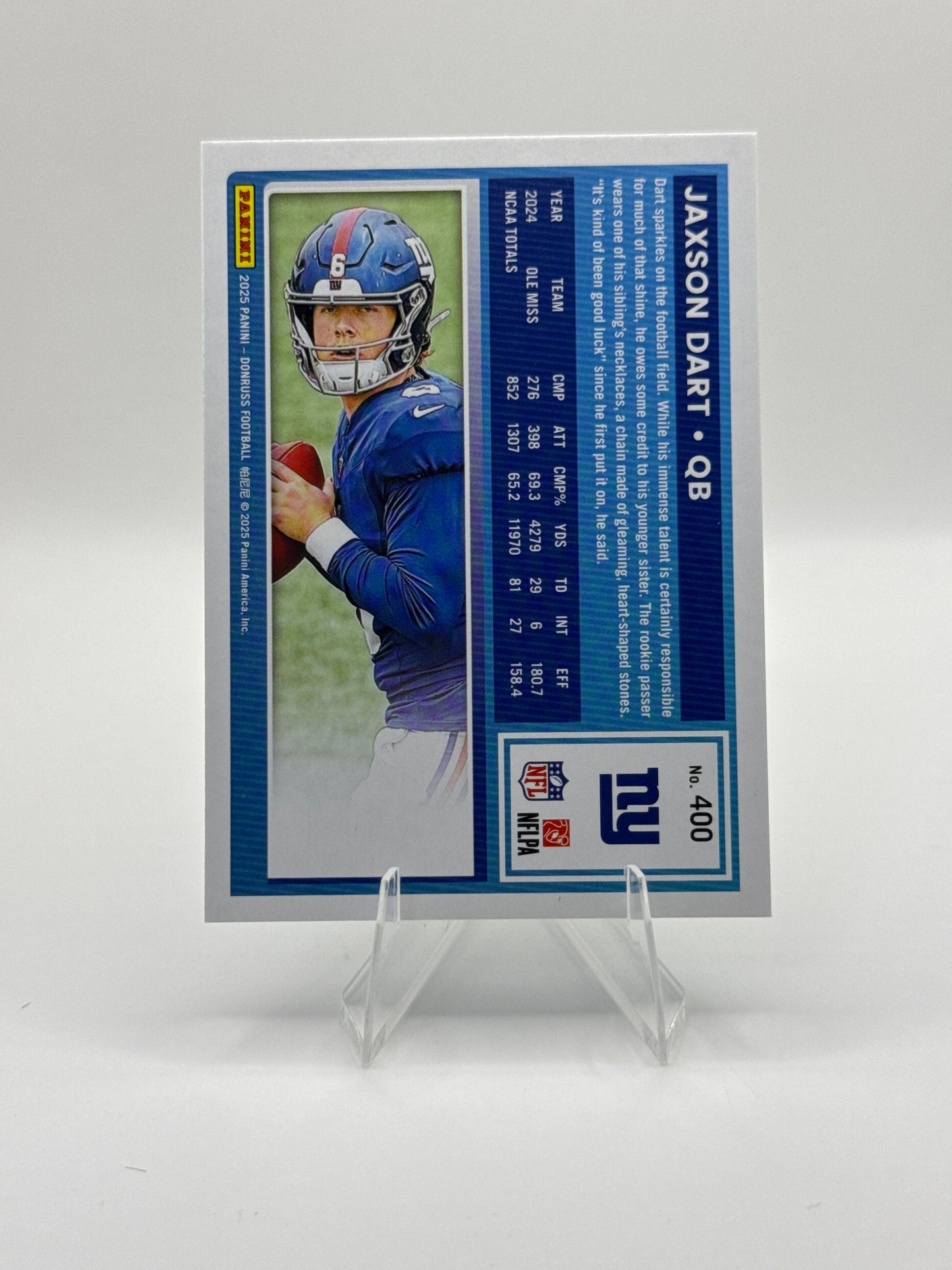Jaxson Dart Rated Rookie #400 2025 Panini - Donruss Football