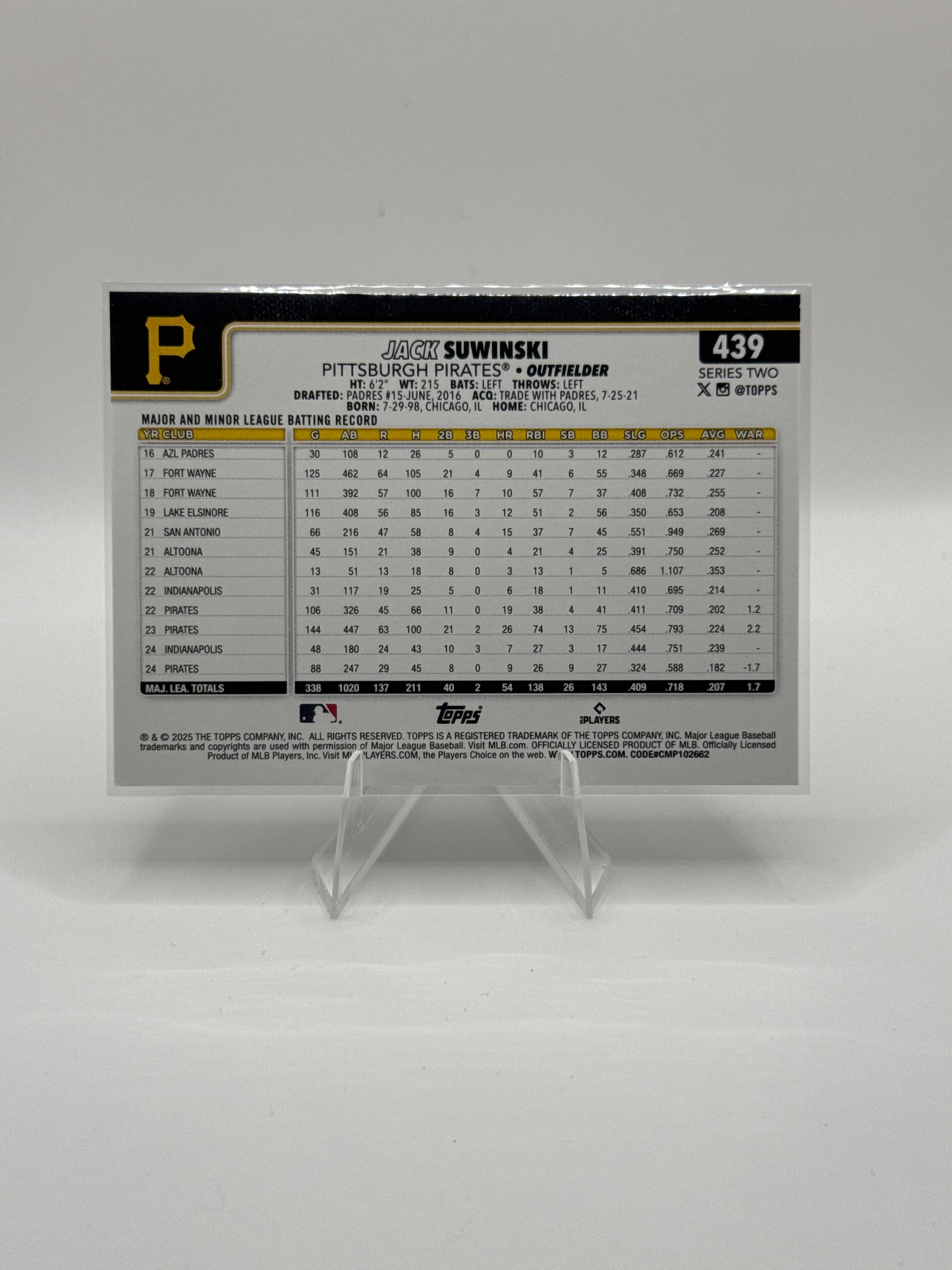 Jack Suwinski #439 Holo