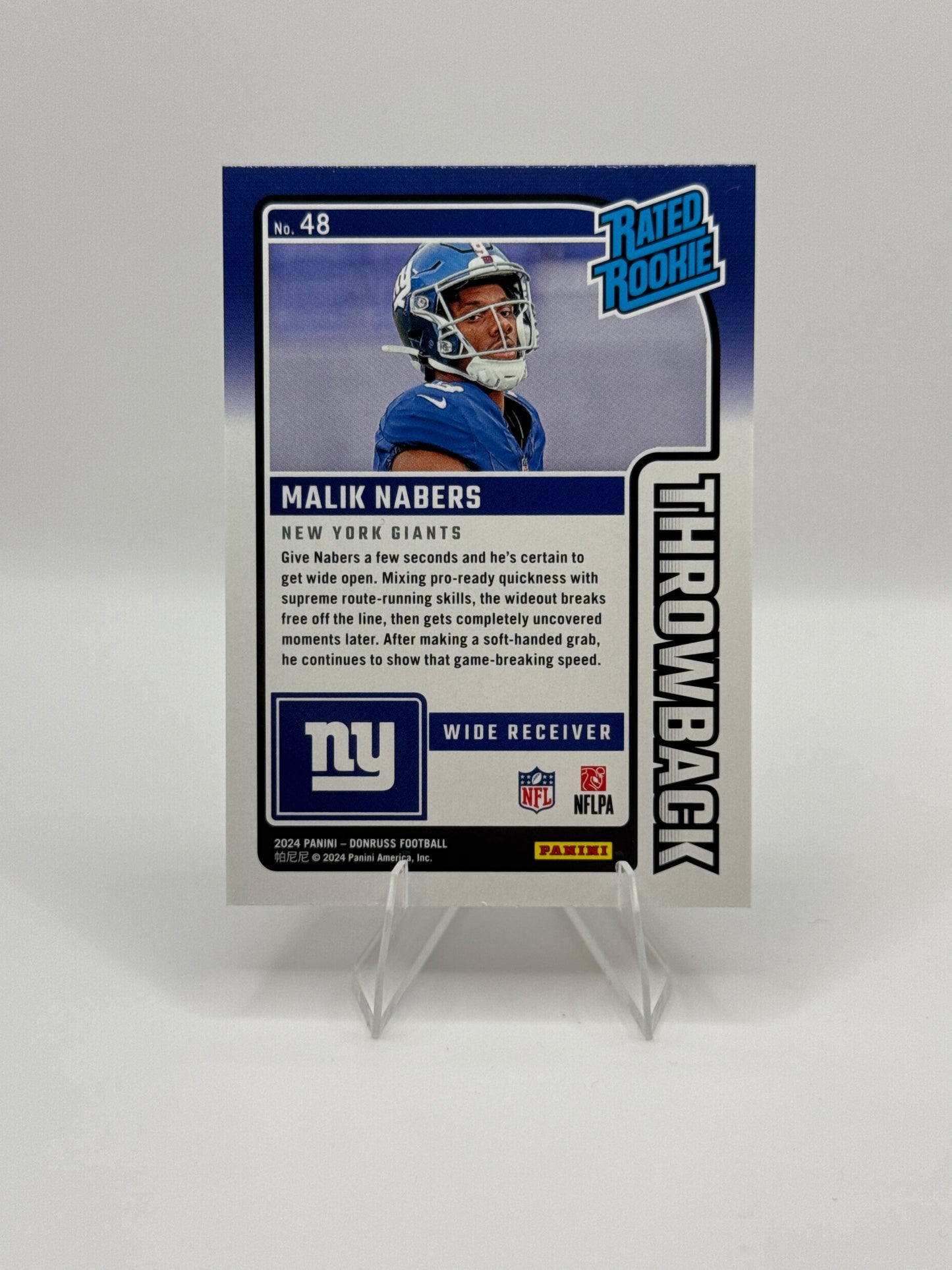 Malik Nabers (Rookie) #48 Throwback