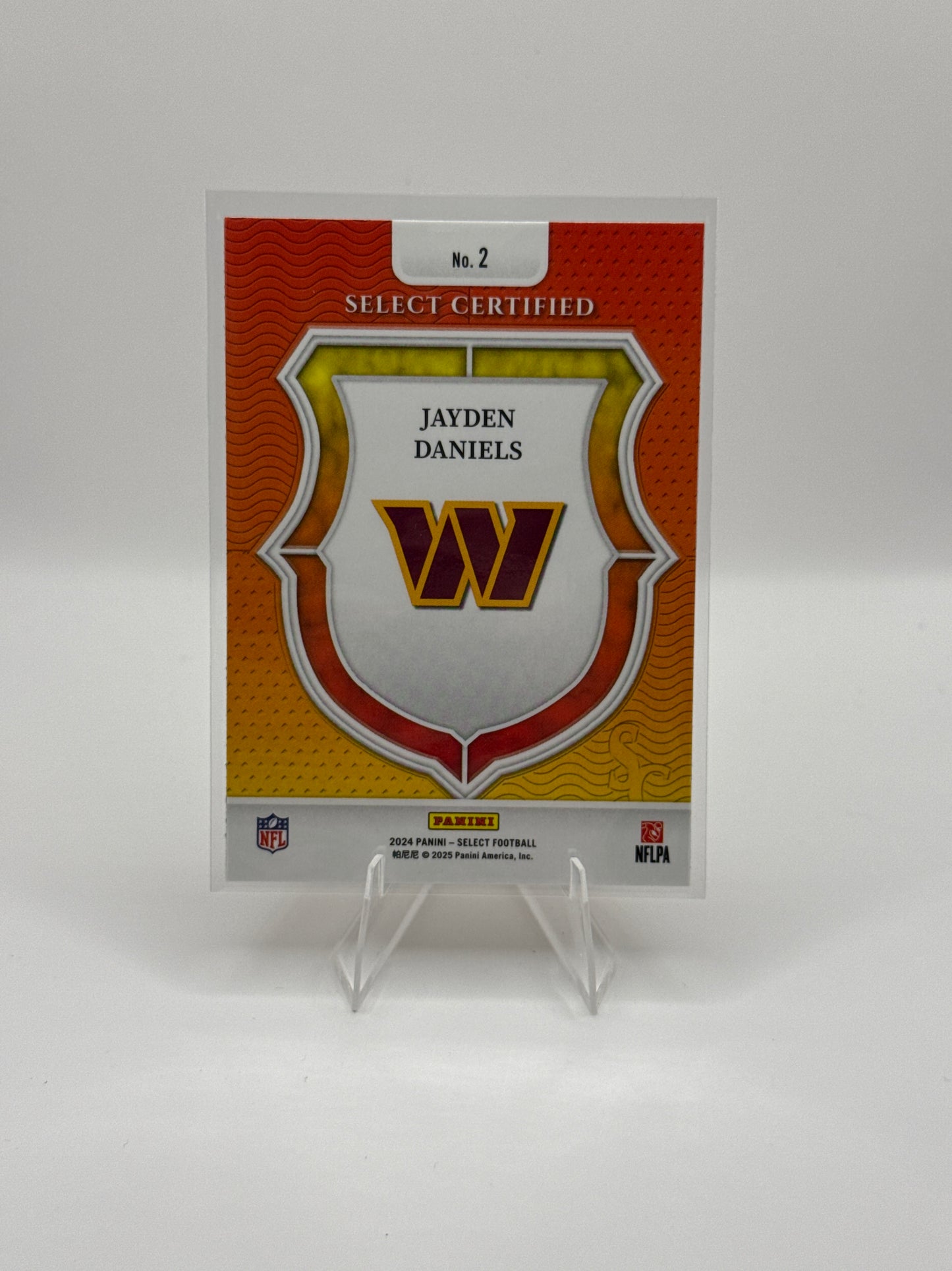 Jayden Daniels (Rookie) #2 Select Certified