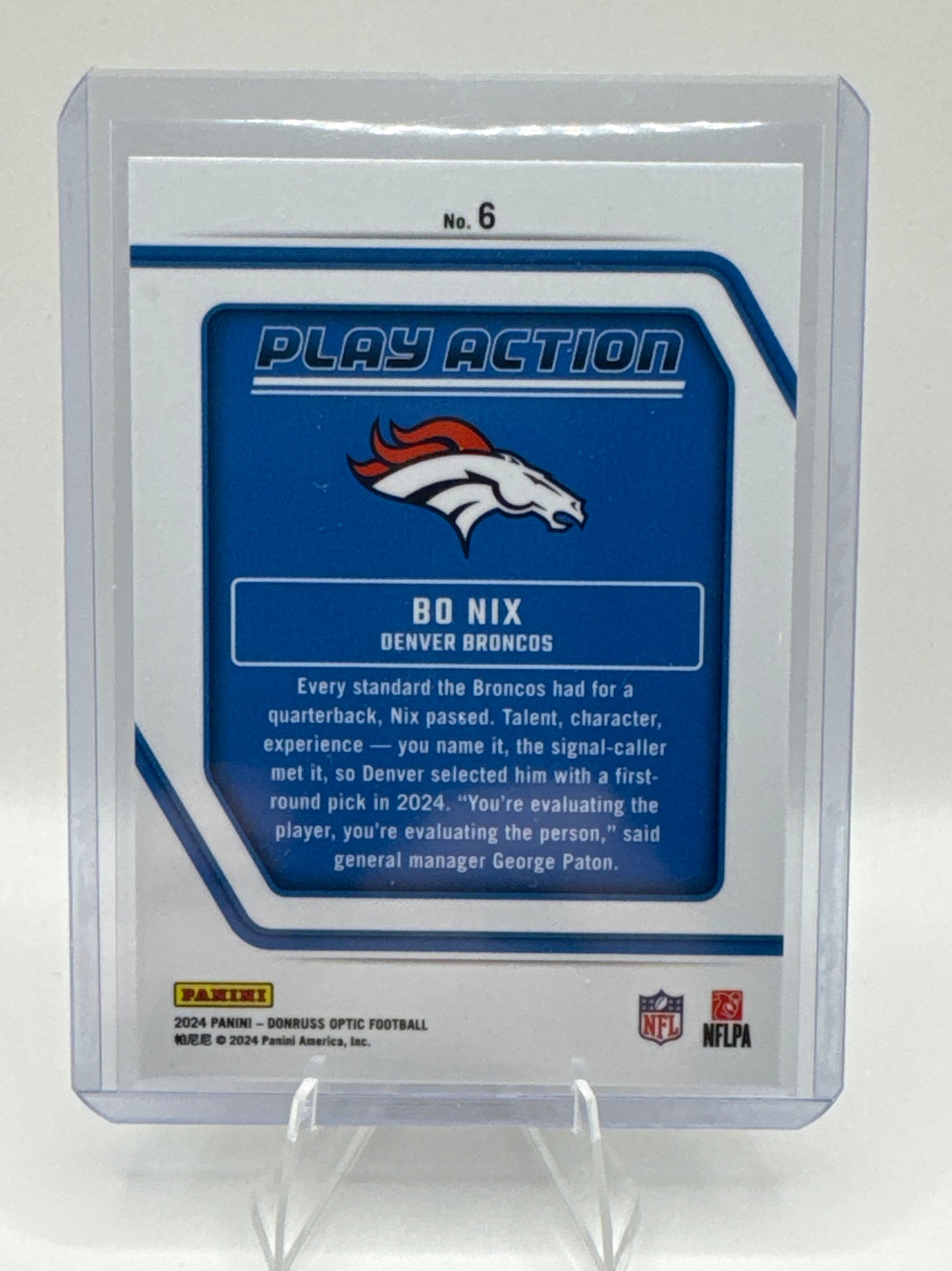 Bo Nix (Rookie) Play Action