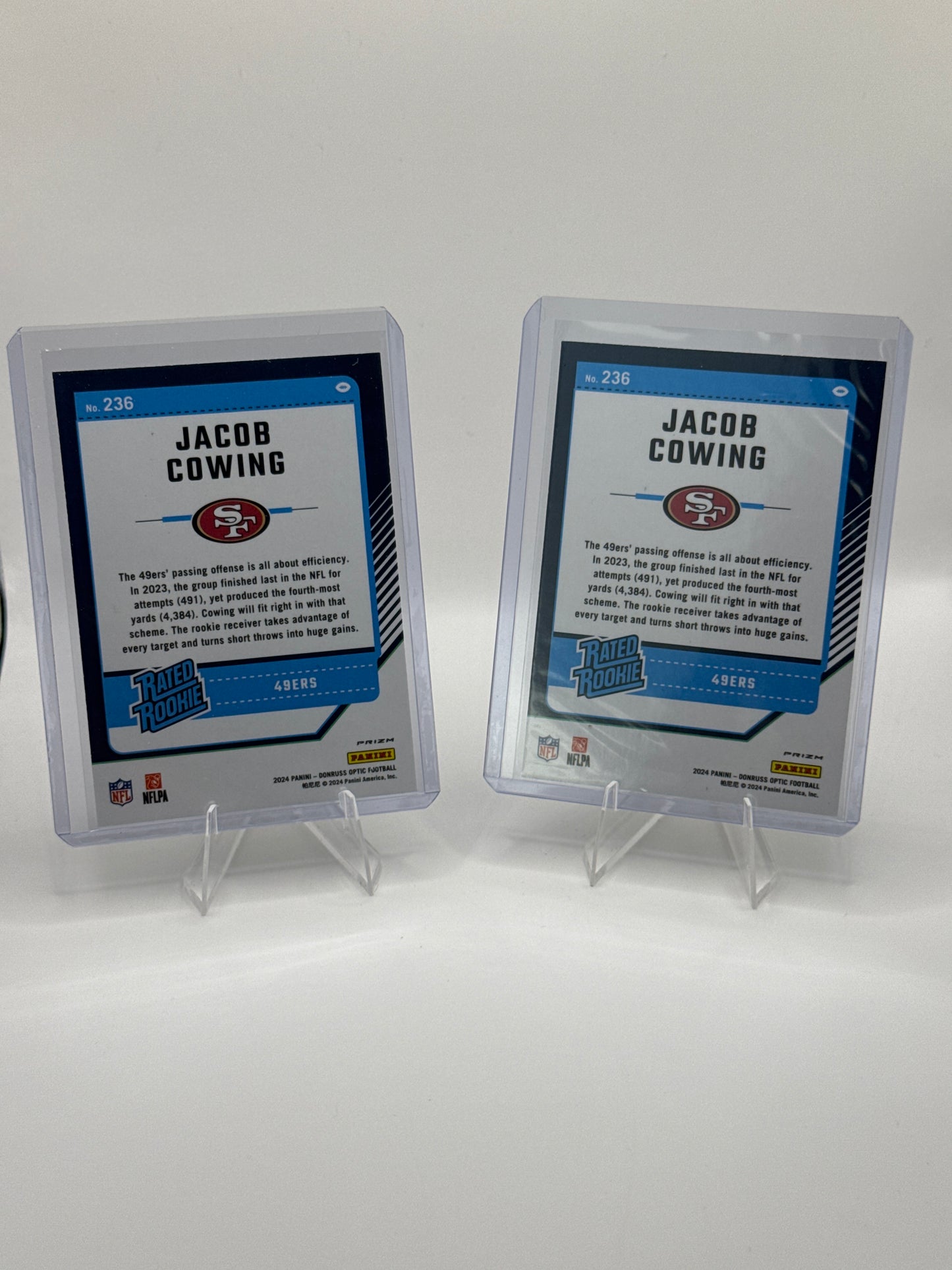 Jacob Cowing Rated Rookie #236 Holo & Purple Shock