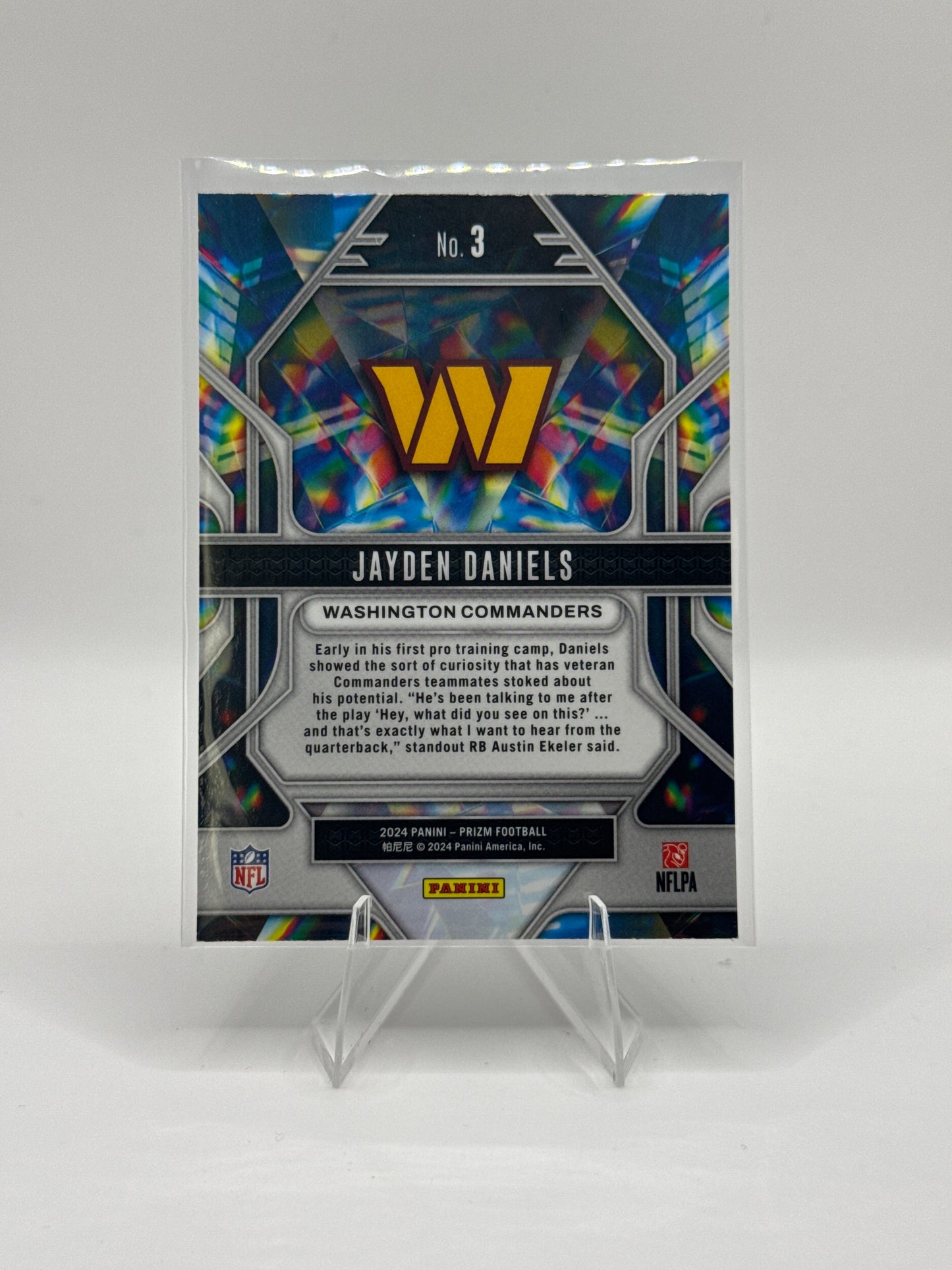 Jayden Daniels (Rookie) #3 Prizmatic 2024 Prizm