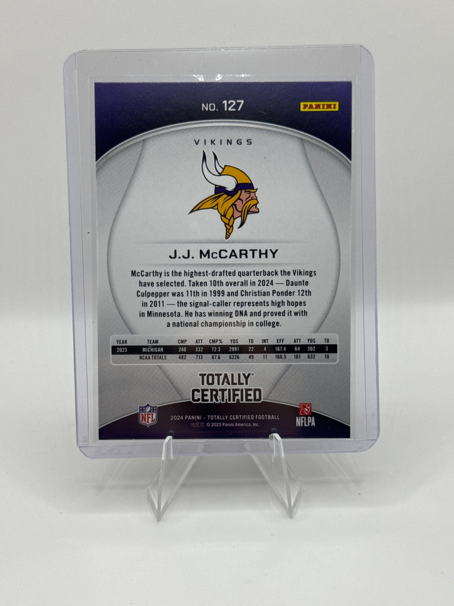 J.J. McCarthy (Rookie) #127