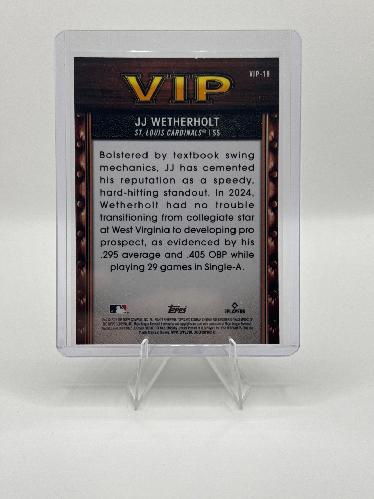 JJ Wetherholt #VIP-18