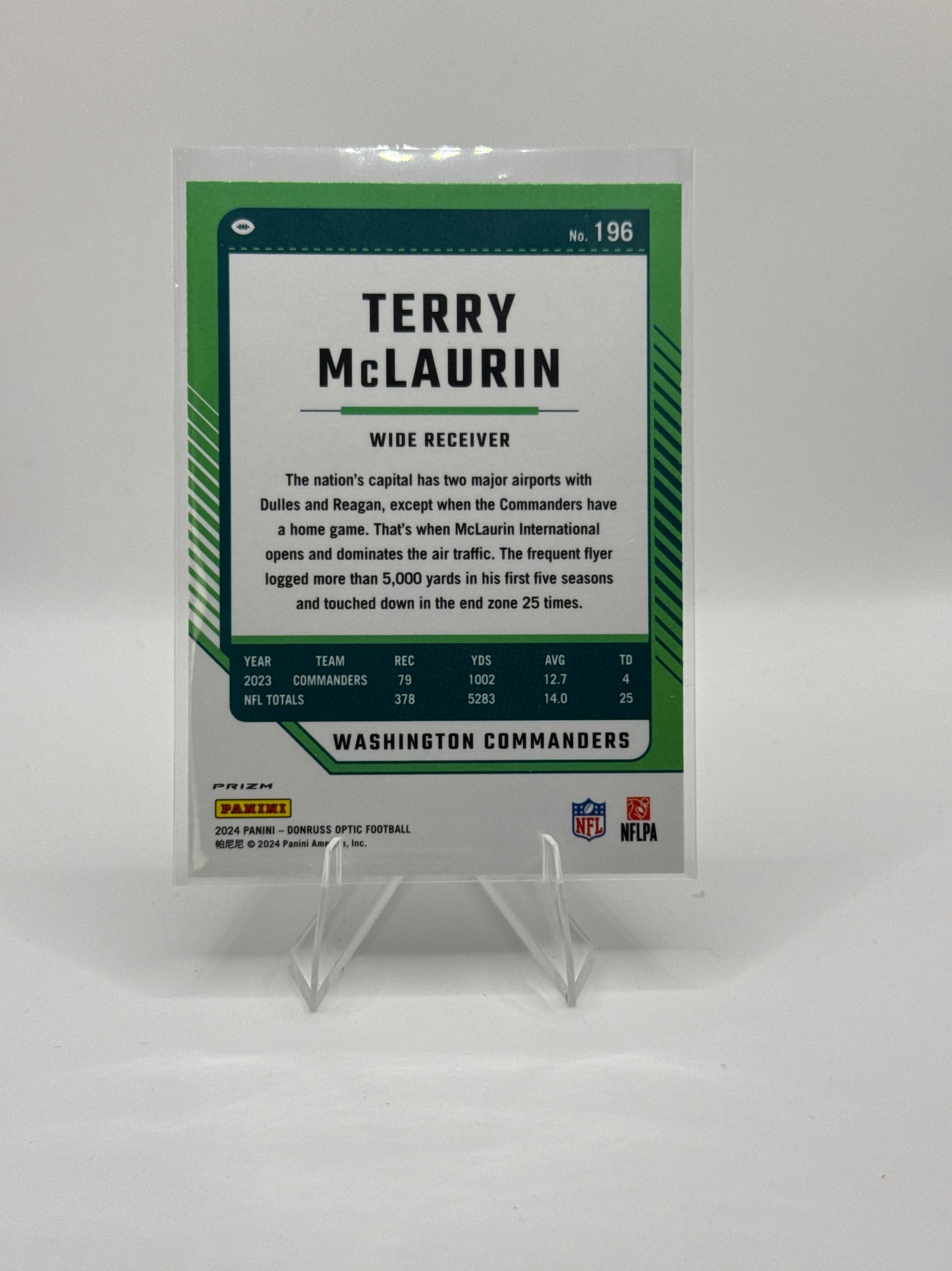 Terry McLaurin #196 Holo