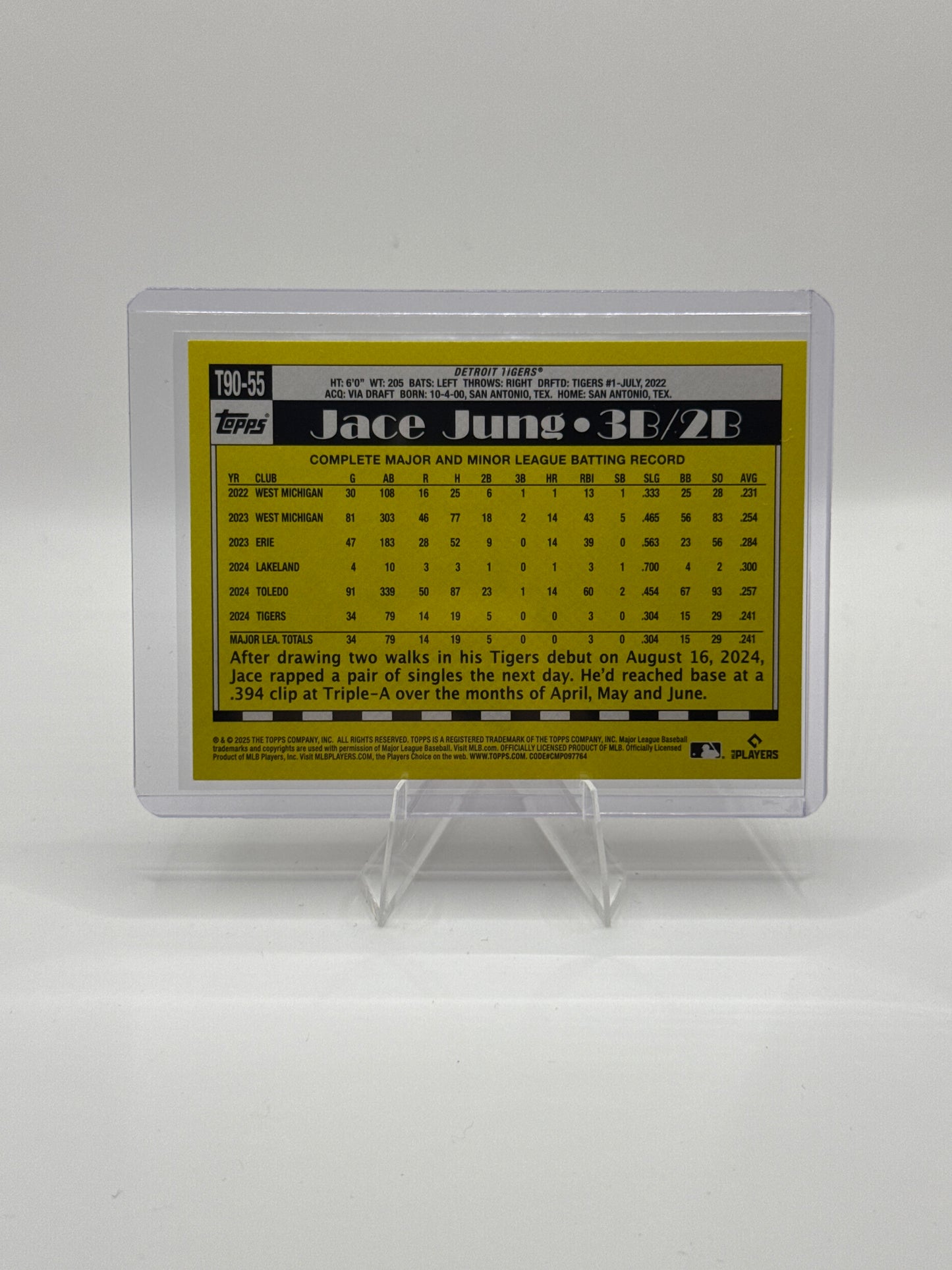 Jace Jung (Rookie) #T90-55