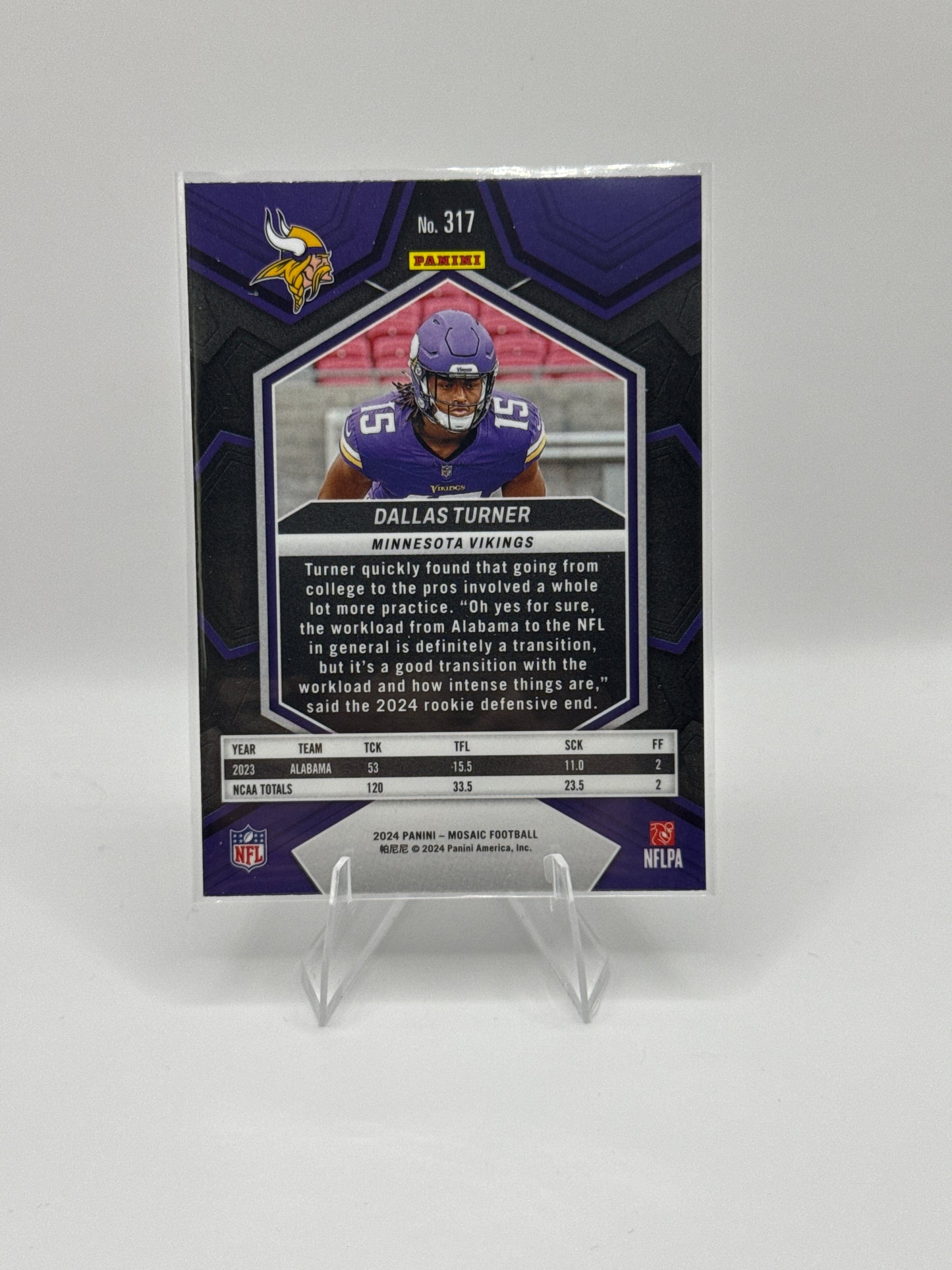 Dallas Turner (Rookie) #317