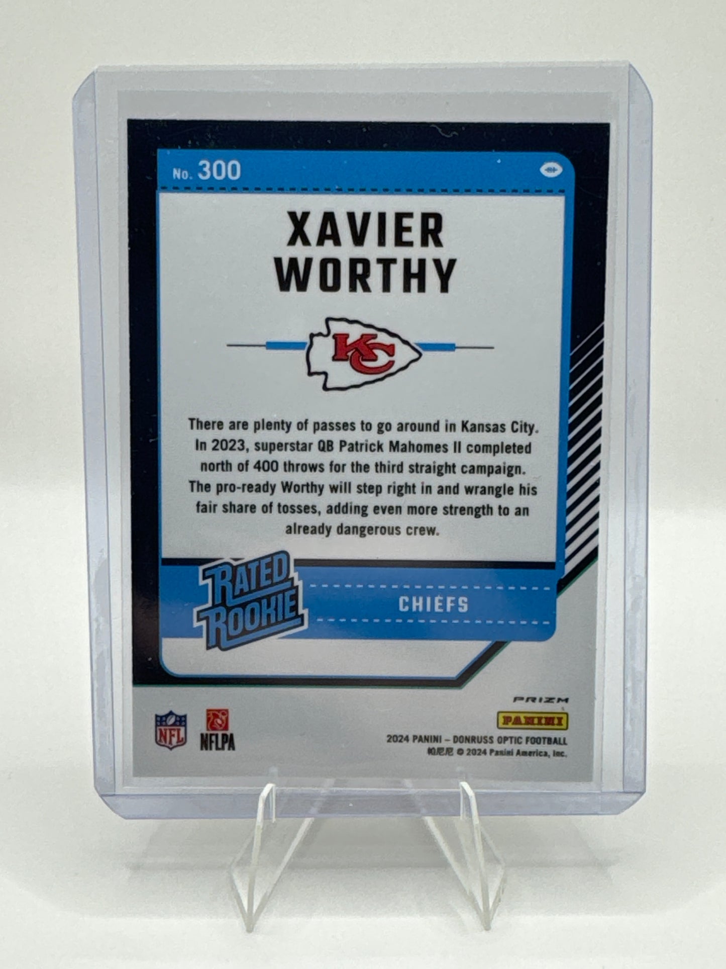 Xavier Worthy (Rookie) #300 Purple Shock