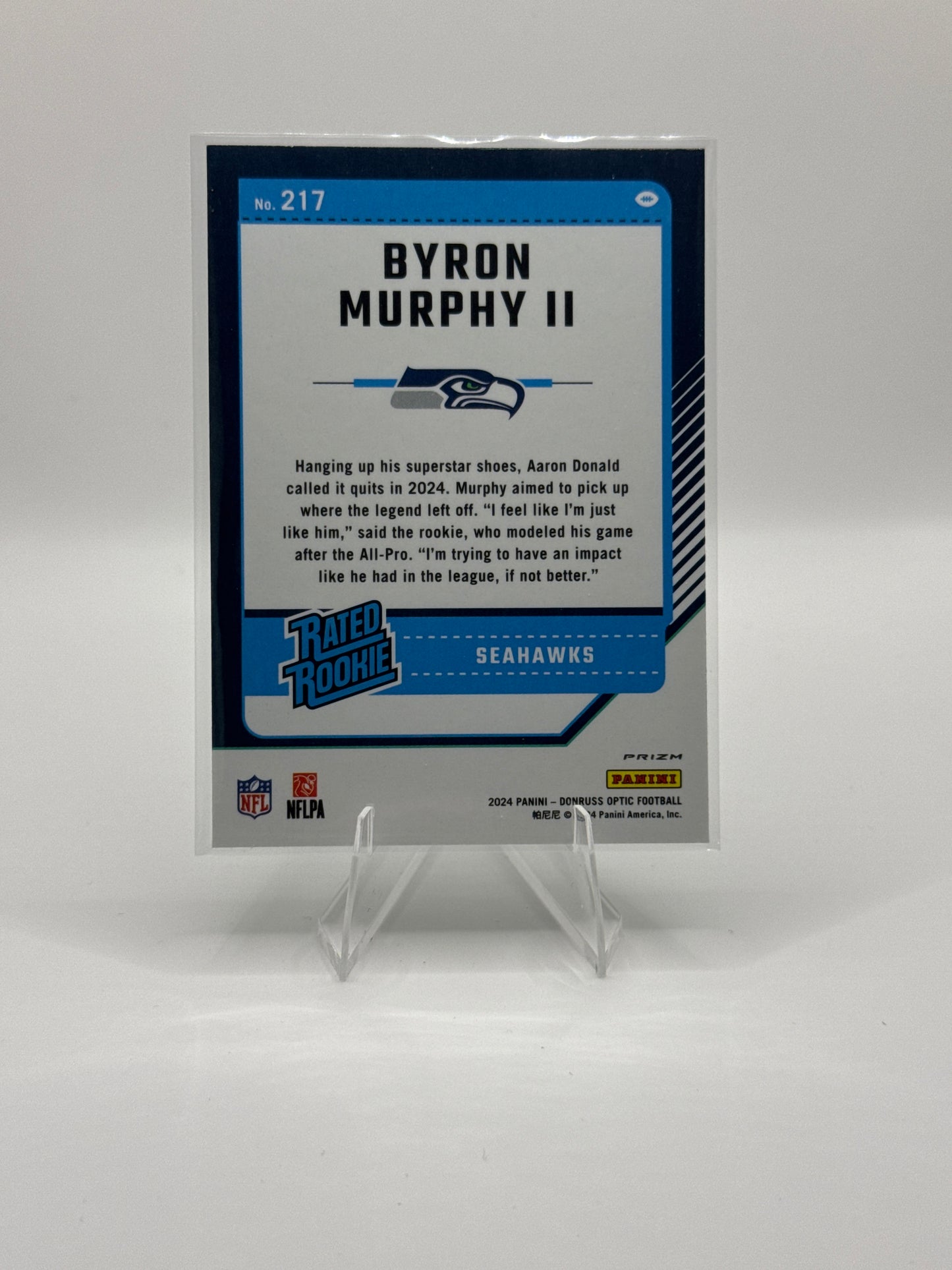 Byron Murphy II Rated Rookie #217 Green Hyper