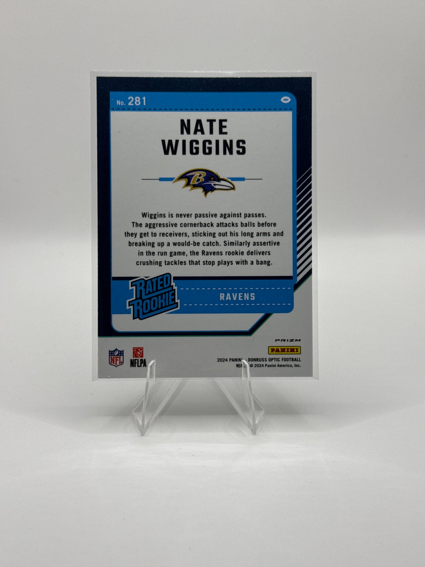 Nate Wiggins Rated Rookie #281 Purple Scope Color Match