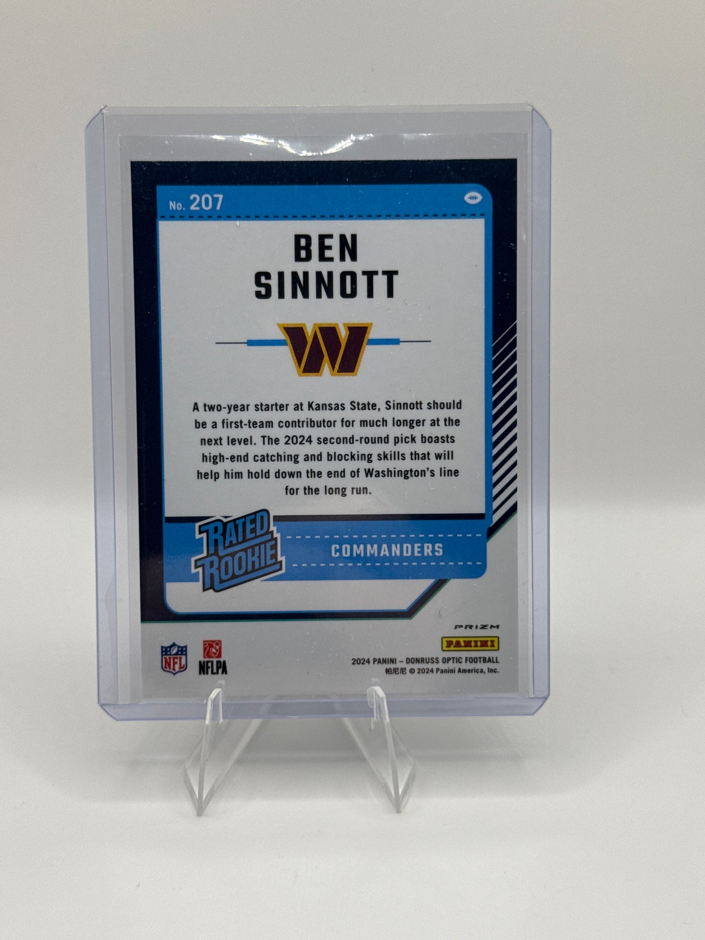 Ben Sinnott Rated Rookie #207 Blue Glitter