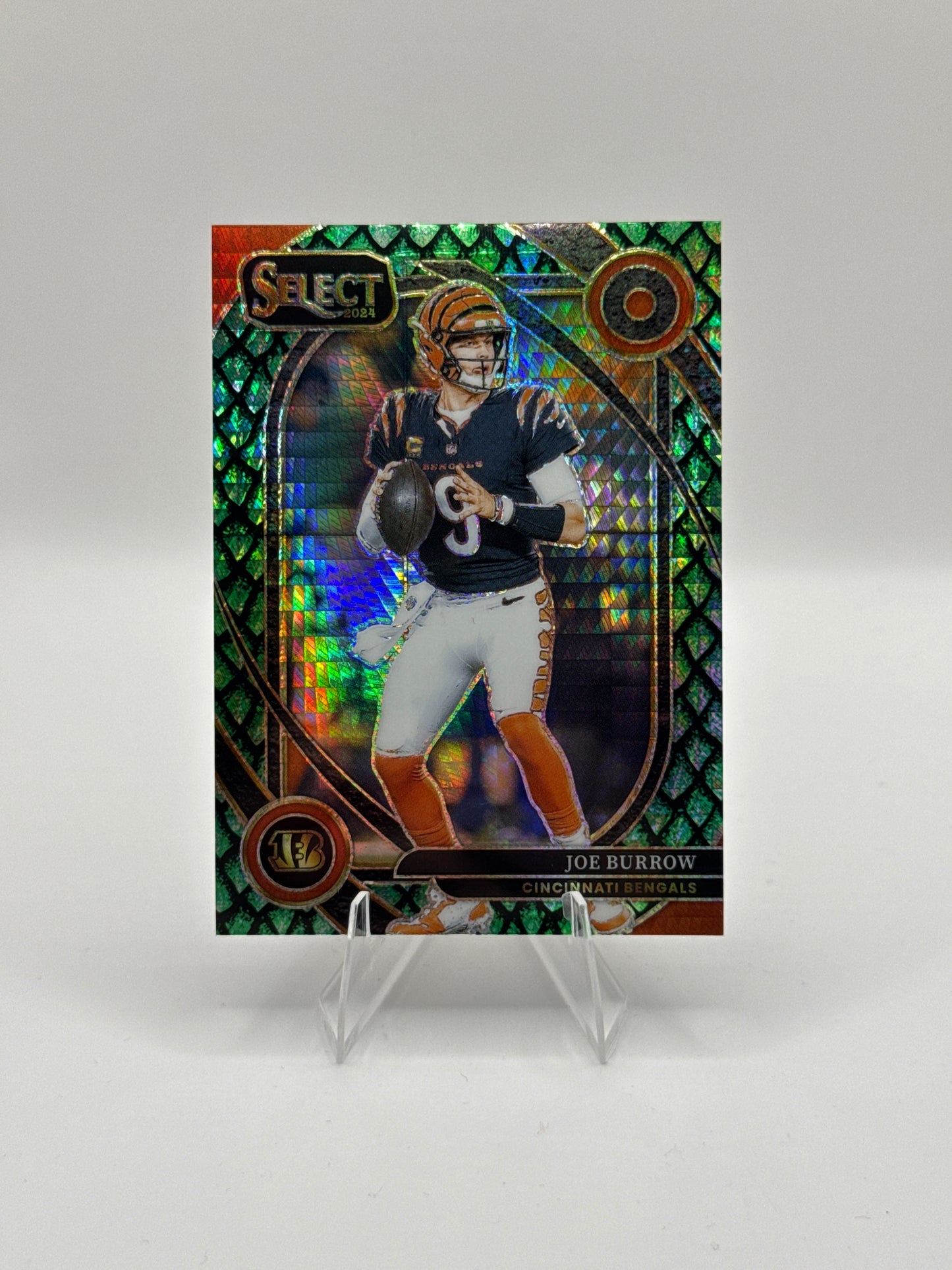 Joe Burrow #206 Dragon Scale CASE HIT 48/81 Club Level 2024 Panini - Select Football