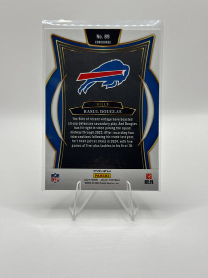 Rasul Douglas #89 Red Blue Prizm Shock Concourse Level 2024 Panini - Select Football