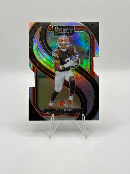 Jerry Jeudy #169 Silver Prizm Die-Cut Premier Level 2024 Panini - Select