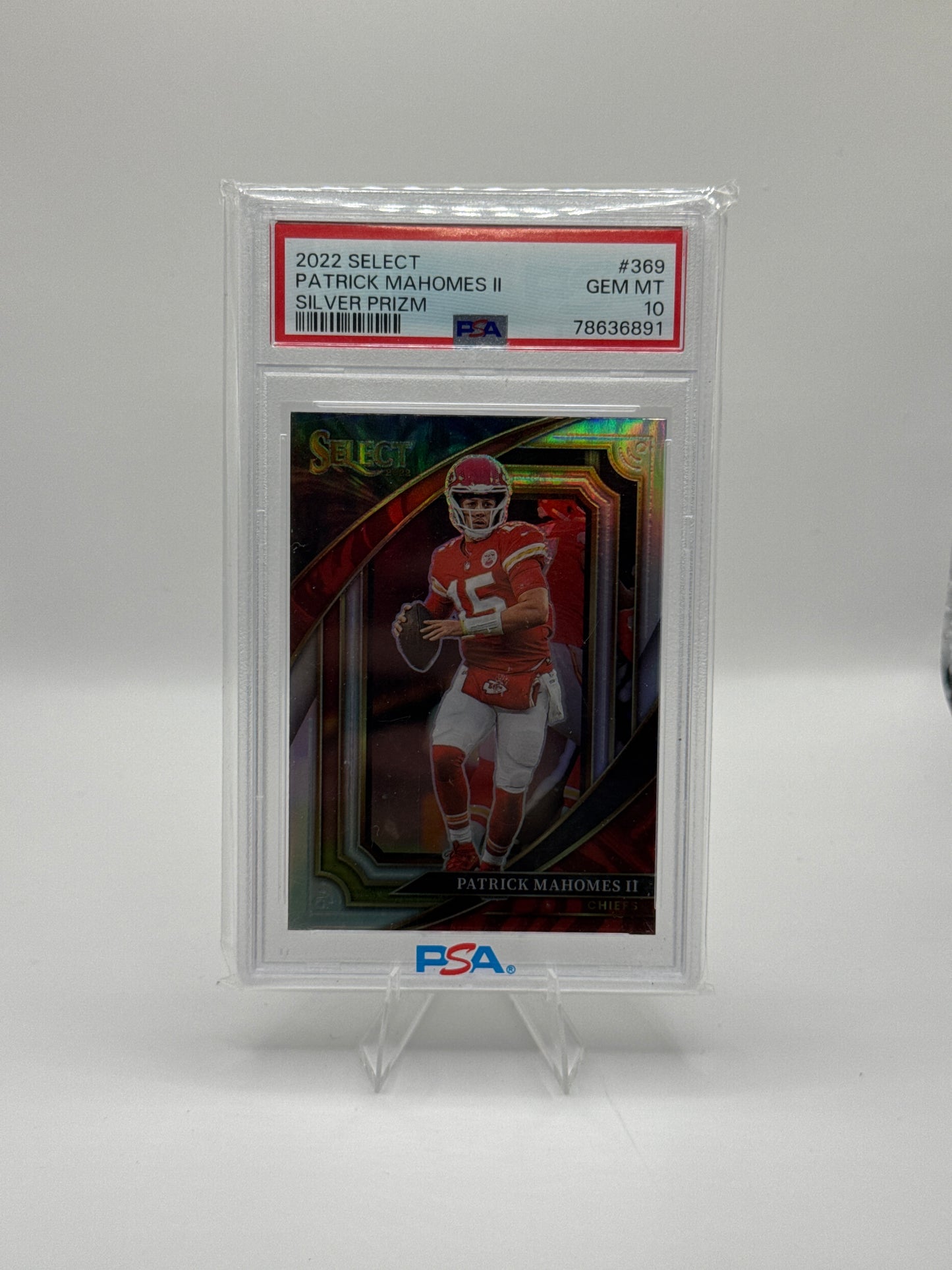Patrick Mahomes #369 Silver Prizm Suite Level PSA Gem Mt 10!