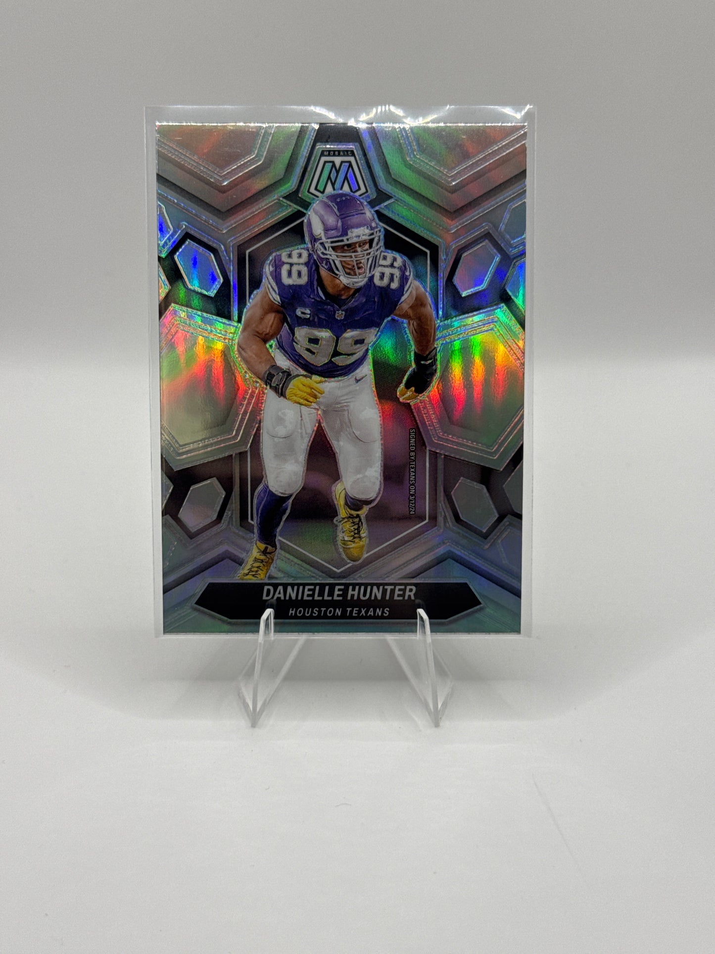 Danielle Hunter #91 Silver Mosaic 2024 Panini - Mosaic Football