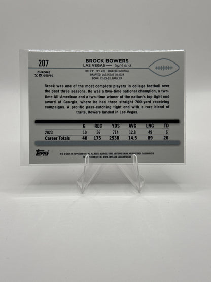 Brock Bowers (Rookie) #207 Prizm Refractor