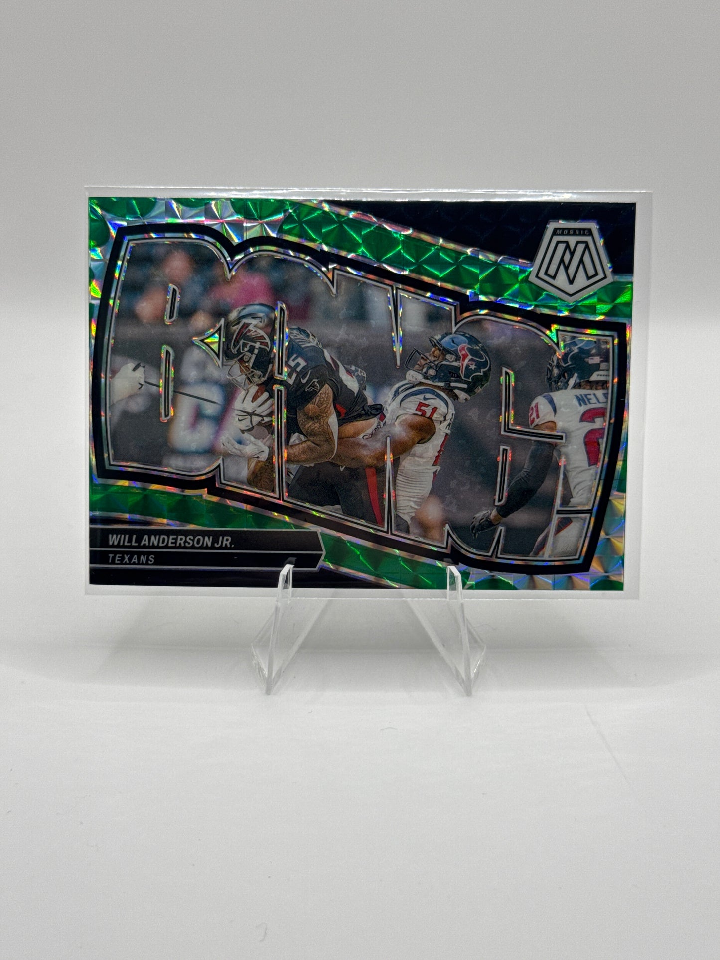 Will Anderson Jr. #14 Bang! Green 2024 Panini - Mosaic Football