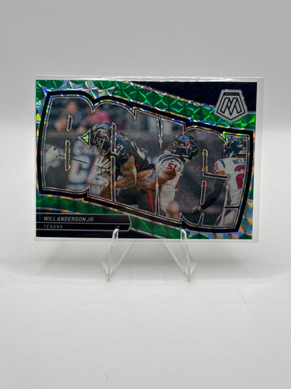 Will Anderson Jr. #14 Bang! Green 2024 Panini - Mosaic Football