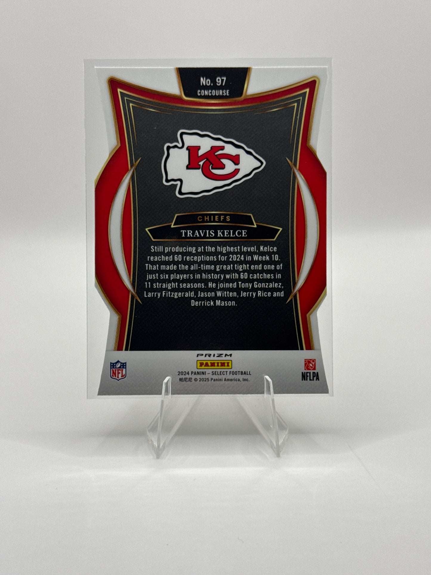 Travis Kelce #97 Silver Prizm Die-Cut Concourse Level