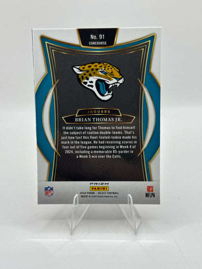 Brian Thomas Jr. (Rookie) #91 Red Black Prizm Shock Concourse Level