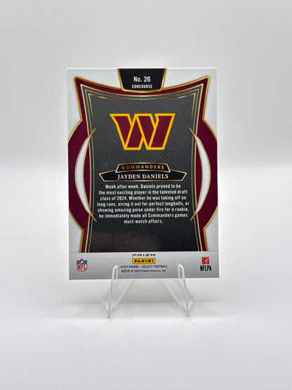 Jayden Daniels (Rookie) #26 Black Gold Prizm Shock - Color Match