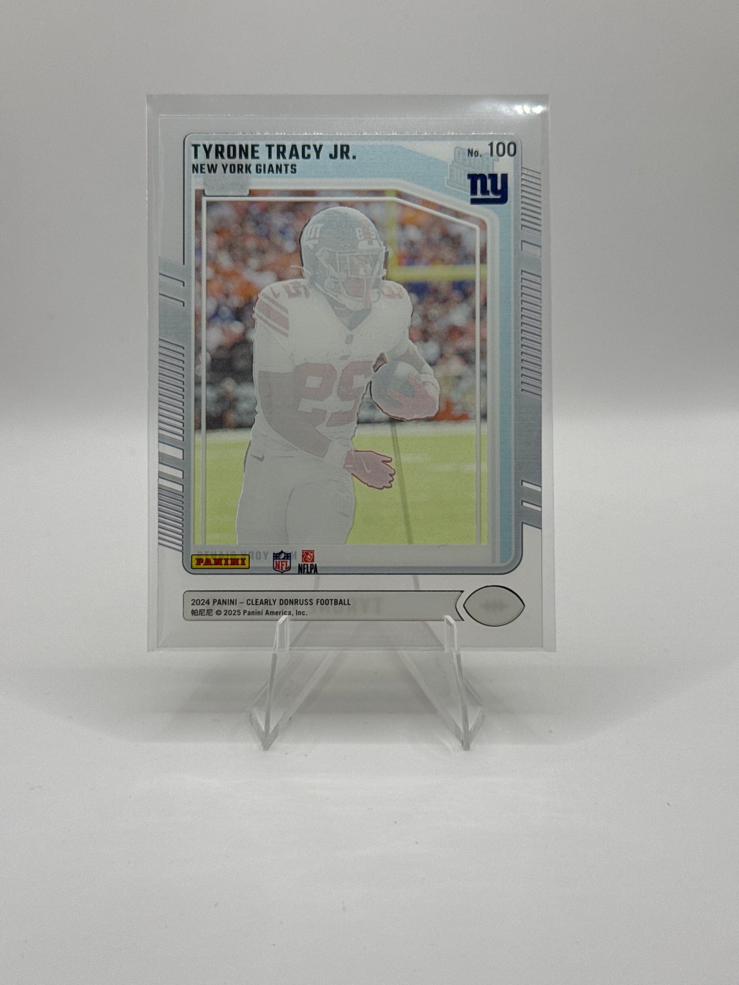 Tyrone Tracy Jr. Rated Rookie #100 2024 Panini - Clearly Donruss Football