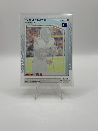 Tyrone Tracy Jr. Rated Rookie #100 2024 Panini - Clearly Donruss Football