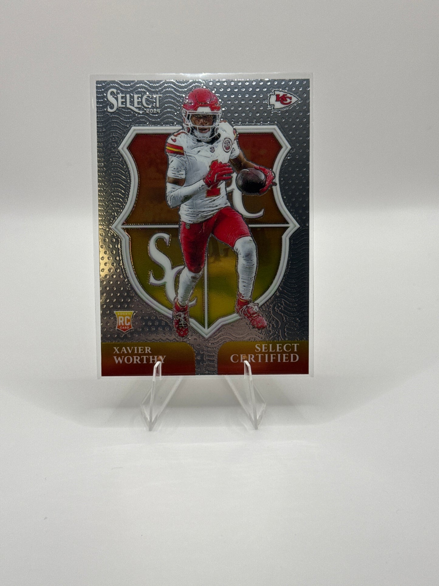 Xavier Worthy (Rookie) #8 Select Certified 2024 Panini - Select Football