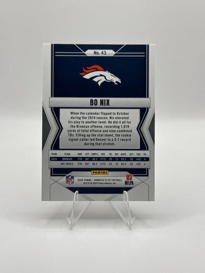 Bo Nix #43 BENT TOP CORNER