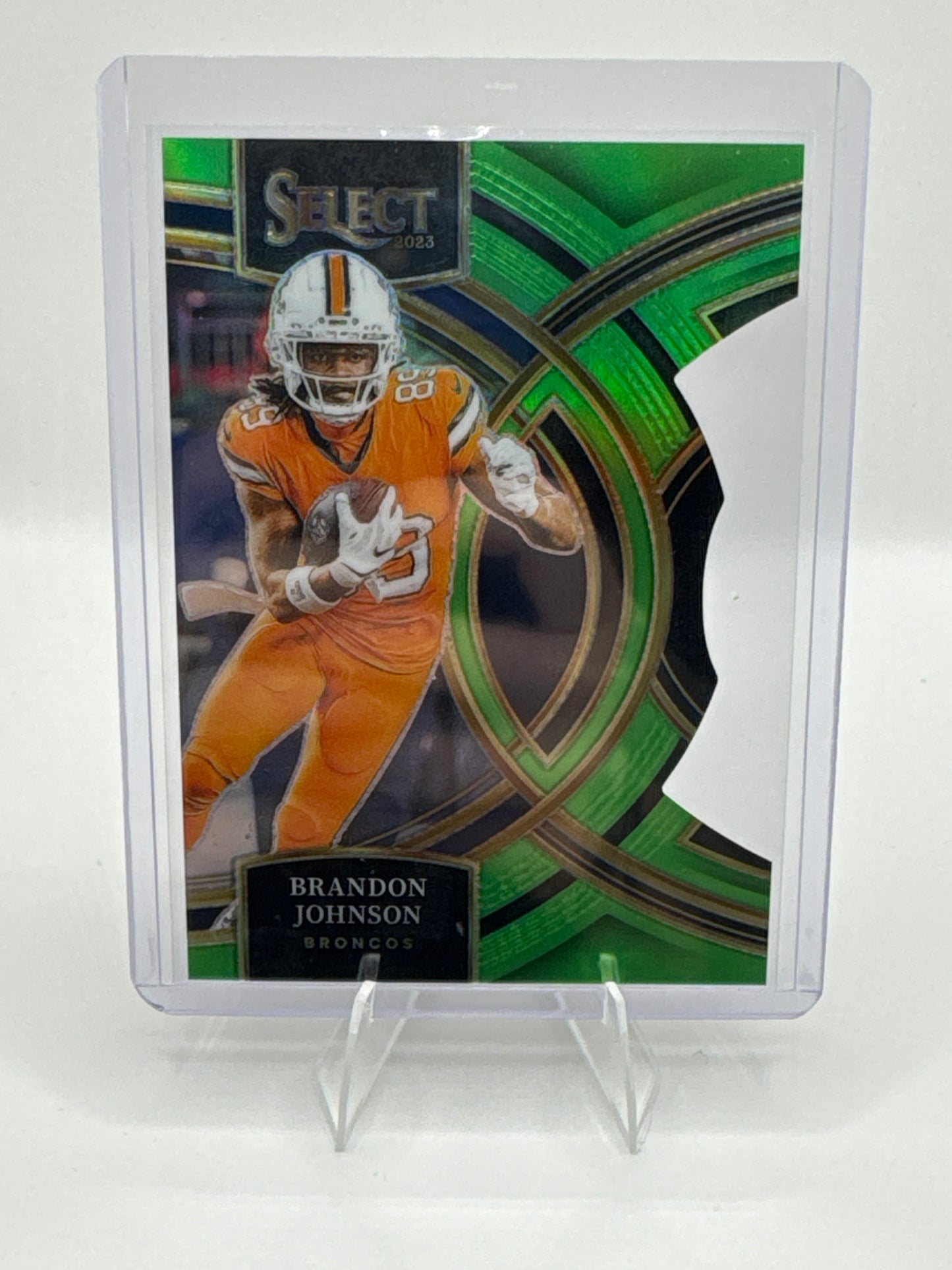Brandon Johnson Neon Green Prizm Die-Cut /499