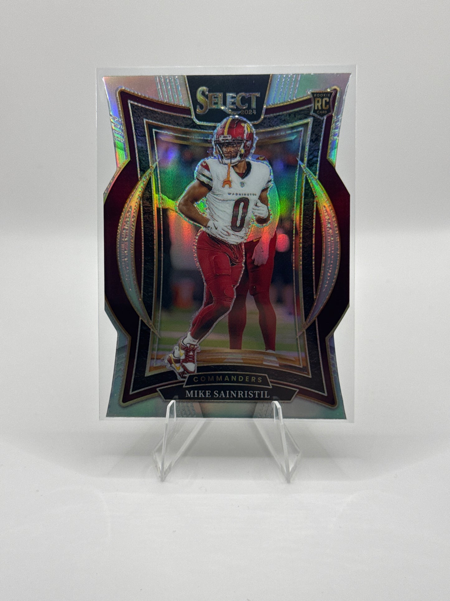 Mike Sainristil (Rookie) #76 Silver Prizm Die-Cut Concourse Level