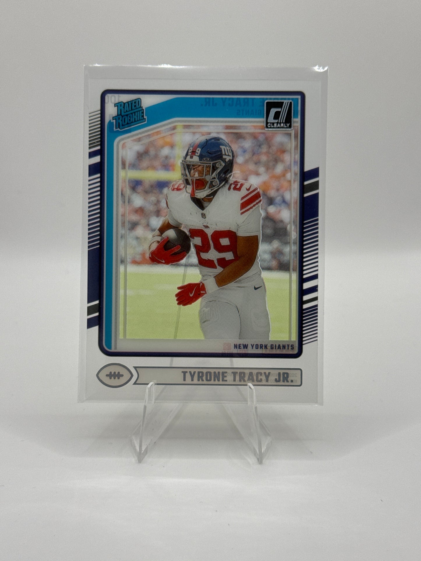Tyrone Tracy Jr. Rated Rookie #100 2024 Panini - Clearly Donruss Football