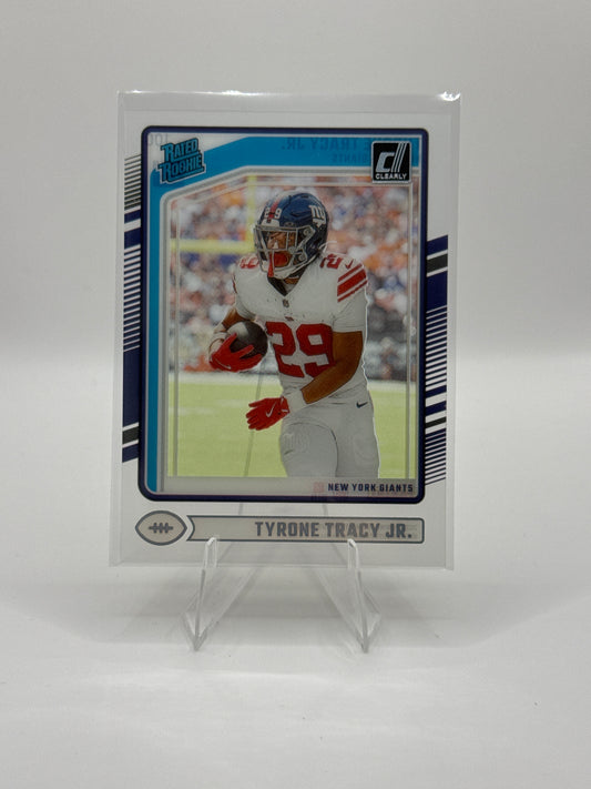 Tyrone Tracy Jr. Rated Rookie #100 2024 Panini - Clearly Donruss Football