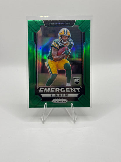 MarShawn Lloyd (Rookie) #18 Emergent Green - Color Match