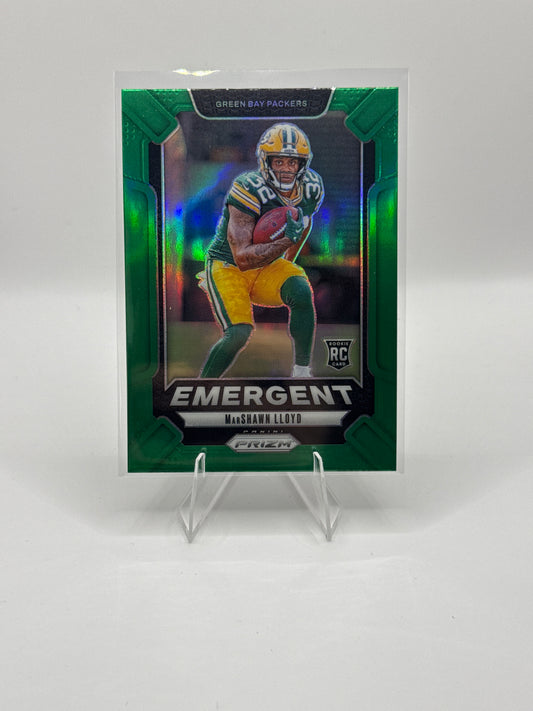 MarShawn Lloyd (Rookie) #18 Emergent Green - Color Match