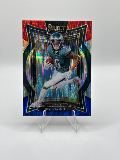 Devonta Smith #51 Red Blue Prizm Shock Concourse Level 2024 Panini - Select Football