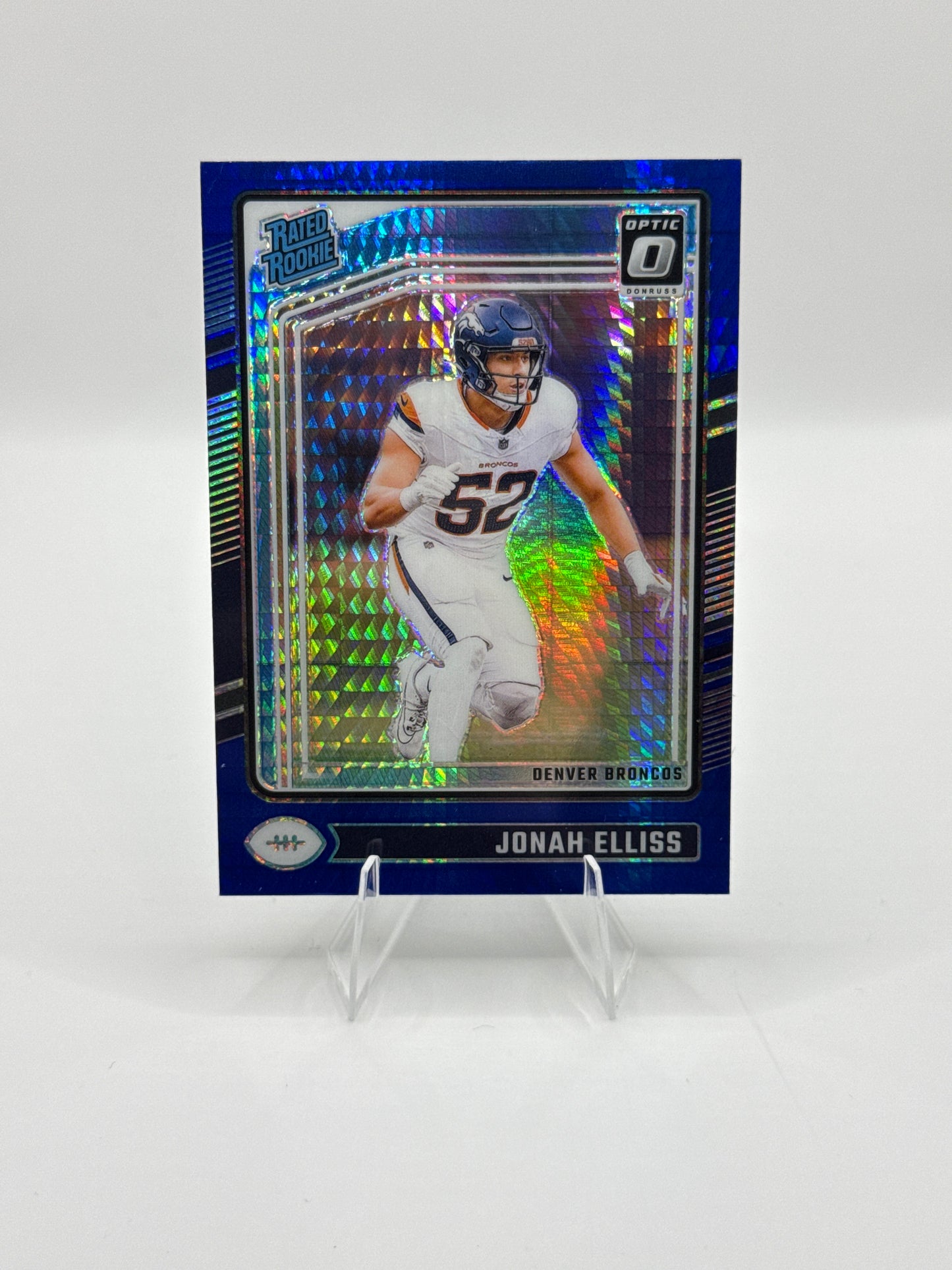 Jonah Elliss Rated Rookie #257 Blue Hyper 2024 Panini - Donruss Optic Football