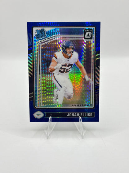 Jonah Elliss Rated Rookie #257 Blue Hyper 2024 Panini - Donruss Optic Football
