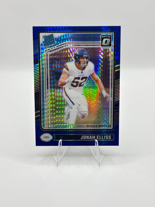 Jonah Elliss Rated Rookie #257 Blue Hyper 2024 Panini - Donruss Optic Football