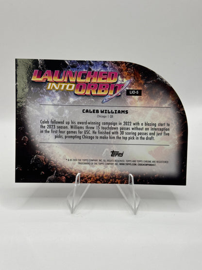 Caleb Williams (Rookie) #LIO-5 Launched Into Orbit 2024 Topps Chrome