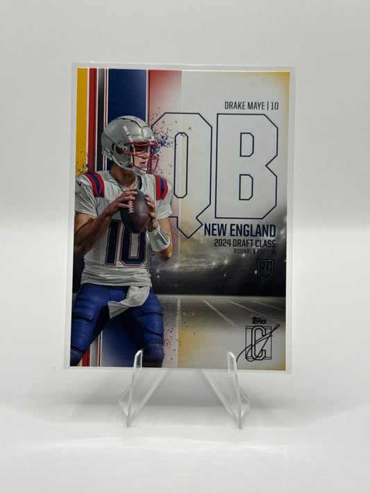 Drake Maye (Rookie) #152 Red Yellow