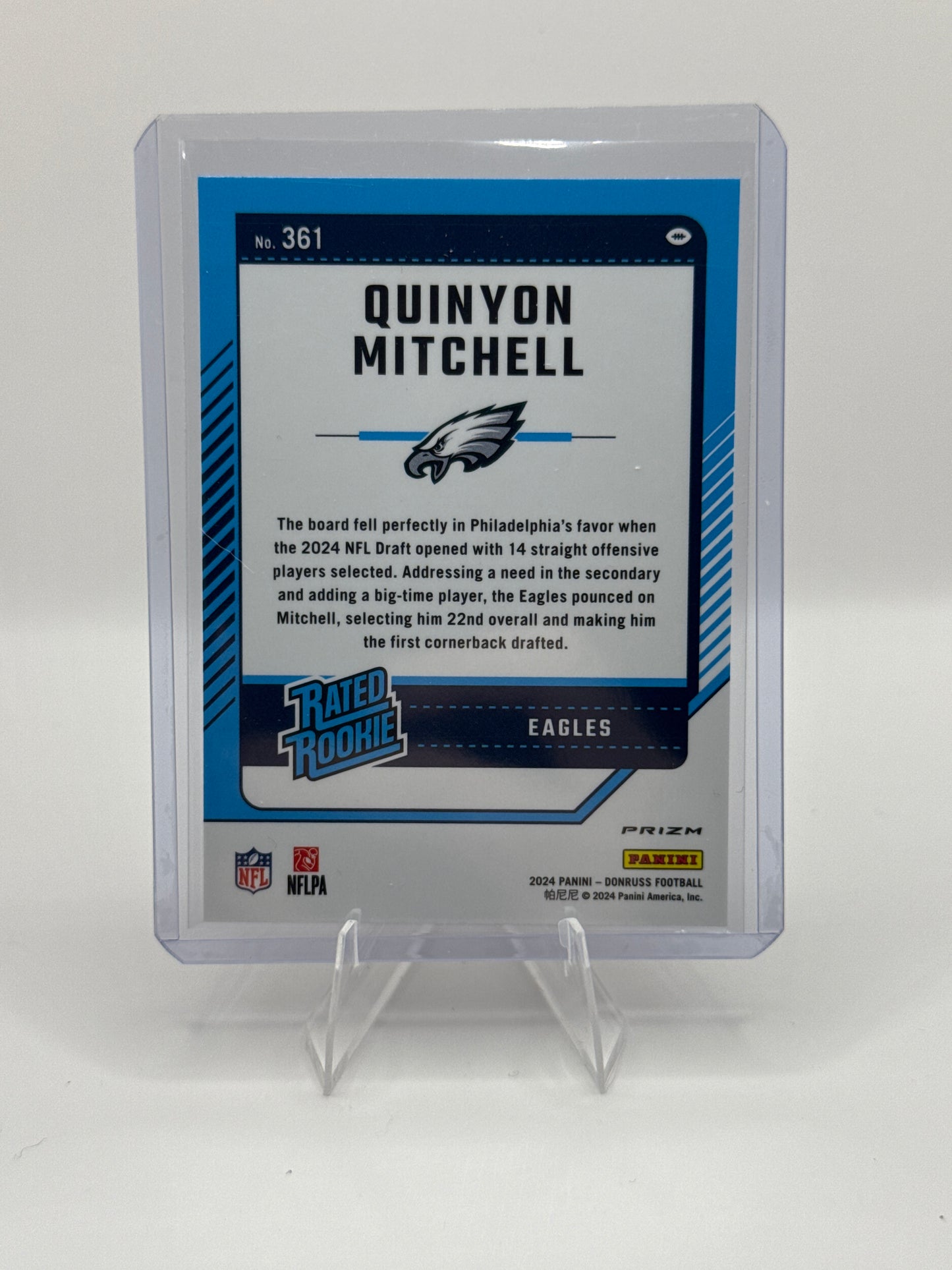 Quinyon Mitchell Rated Rookie #361 Pink Holo