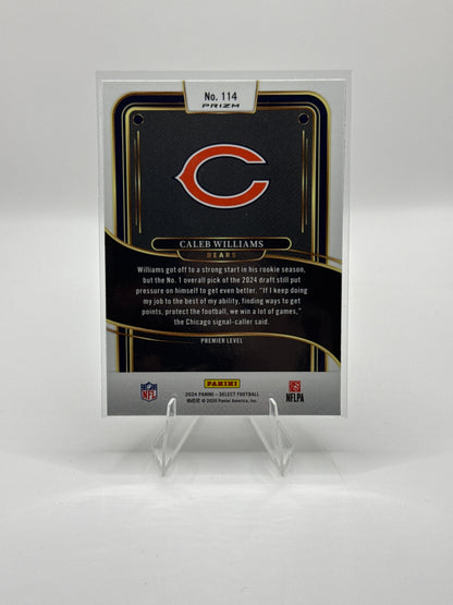 Caleb Williams (Rookie) #114 Green Black Prizm Shock Premier Level