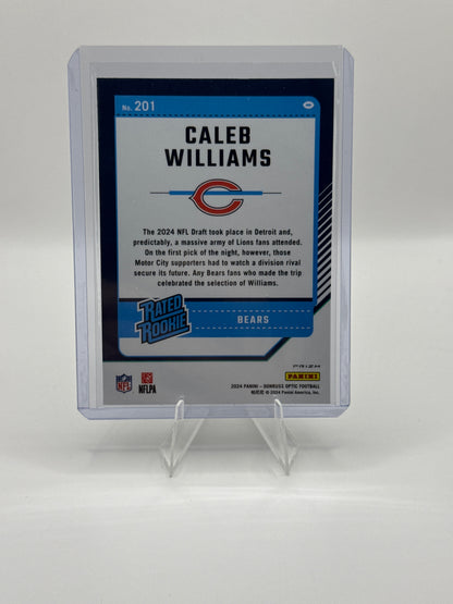 Caleb Williams Rated Rookie #201 Purple Shock