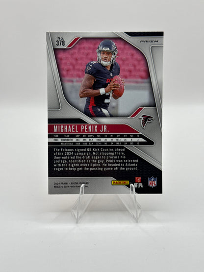 Michael Penix Jr. (Rookie) #378 Orange Lazer 2024 Panini - Prizm Football